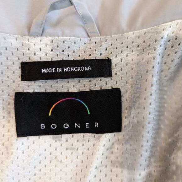 BOGNER sport grey and black hooded outer shell sz 12 nwot - Picture 4 of 7